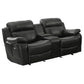 9724BLK*2 - 2pc Set: Sofa, Love