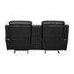 9724BLK*2 - 2pc Set: Sofa, Love