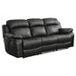 9724BLK*2 - 2pc Set: Sofa, Love