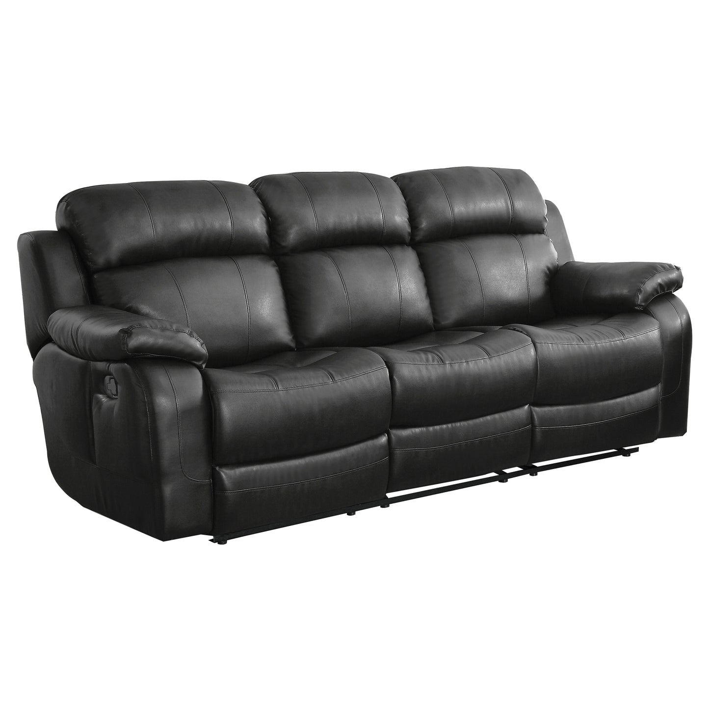 9724BLK*2 - 2pc Set: Sofa, Love