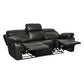 9724BLK*2 - 2pc Set: Sofa, Love