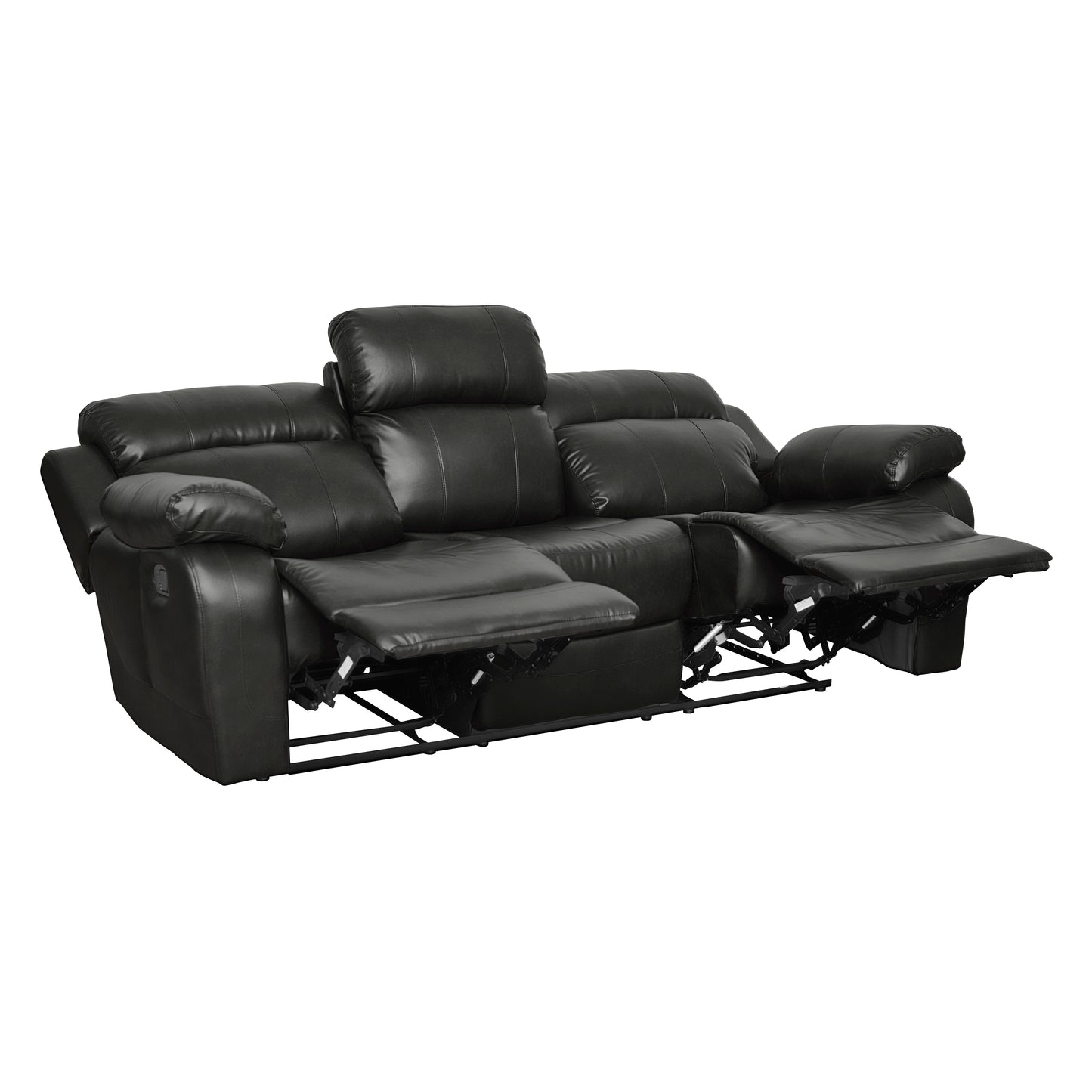9724BLK*2 - 2pc Set: Sofa, Love