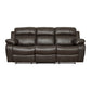 9724BRW*2 - 2pc Set: Sofa, Love
