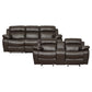 9724BRW*2 - 2pc Set: Sofa, Love