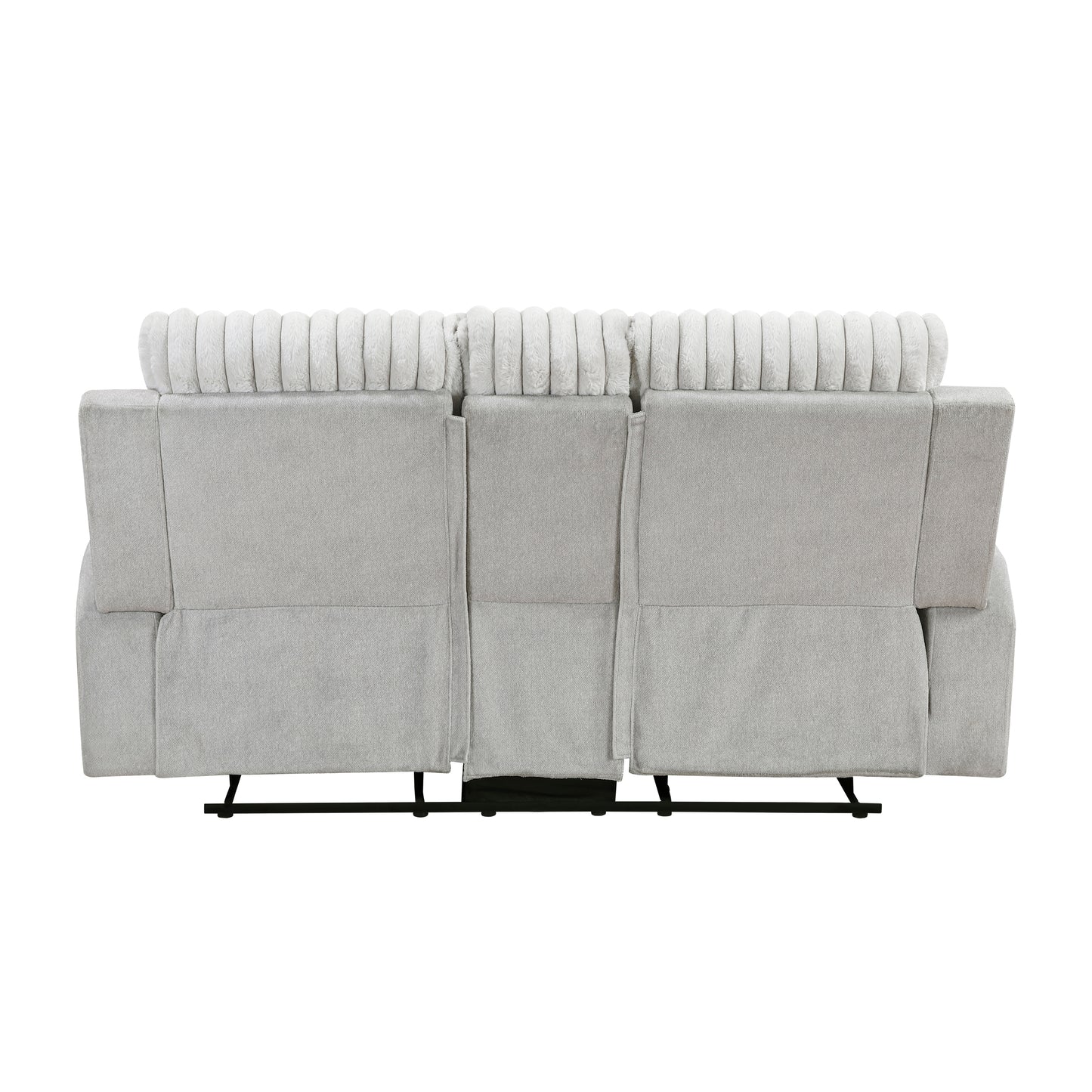 9728LGY-2 - Double Reclining Love Seat with Center Console