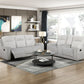 9728LGY-3 - Double Reclining Sofa