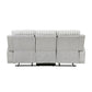 9728LGY-3 - Double Reclining Sofa