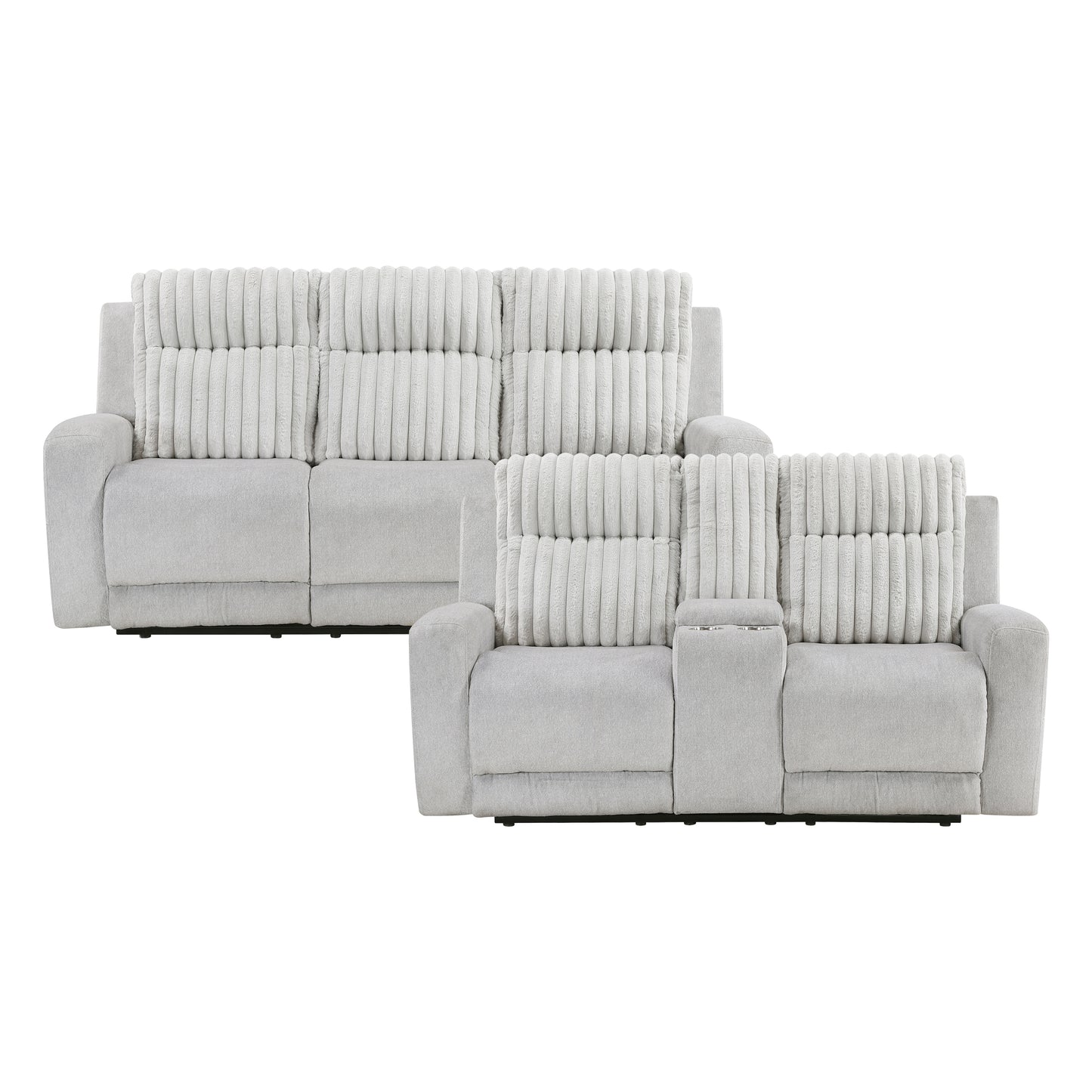 9728LGY*2 - 2pc Set: Sofa, Love