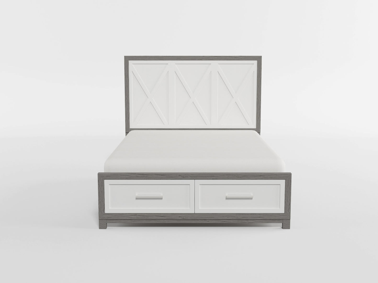 1366K-1CK* - (3) California King Platform Bed with Footboard Storage