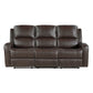 9735BRW*2 - 2pc Set: Sofa, Love