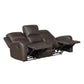 9735BRW*2 - 2pc Set: Sofa, Love