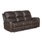 9735BRW*2 - 2pc Set: Sofa, Love