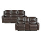 9735BRW*2 - 2pc Set: Sofa, Love