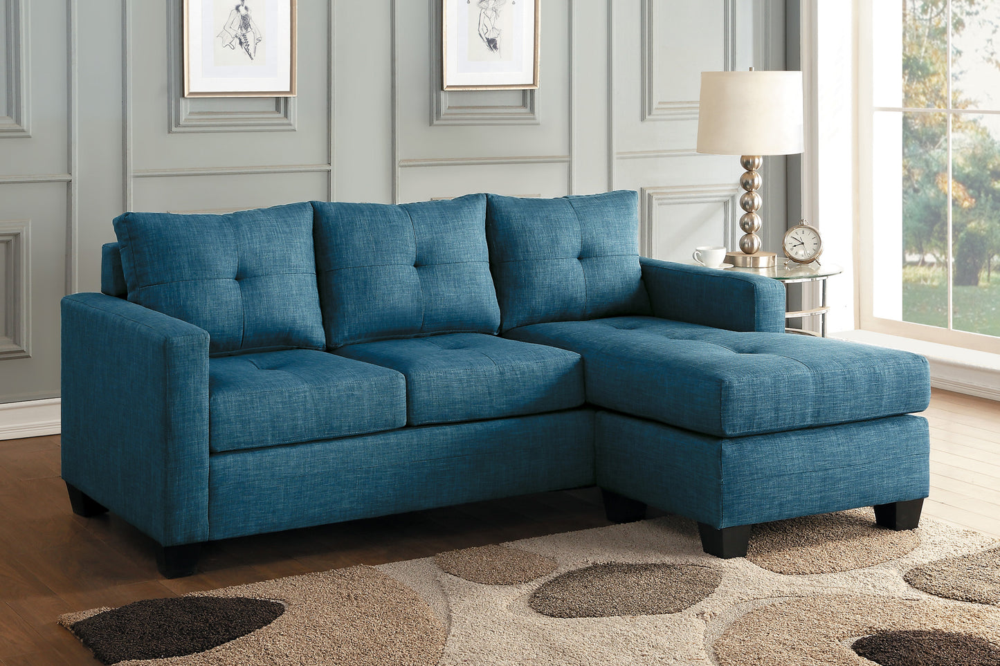 9789BU-3LC - Reversible Sofa Chaise