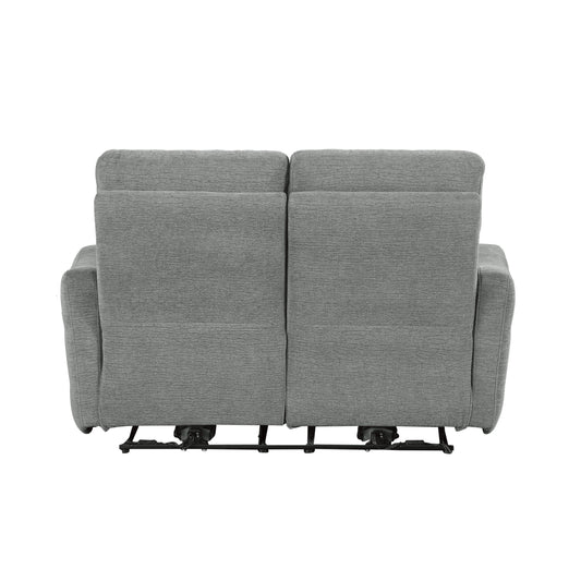 9804DV-2PWH - Power Double Lay Flat Reclining Love Seat with Power Headrests and USB Ports