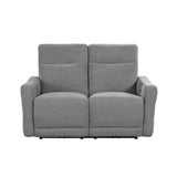 9804DV-2PWH - Power Double Lay Flat Reclining Love Seat with Power Headrests and USB Ports