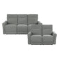 9804DV*2PWH - 2pc Set: Sofa, Love (Power)