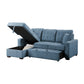 9816BU*2LCRL - (2)2-Piece Sectional with Left Chaise, Pull-out Bed and Hidden Storage