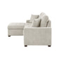 9816SN*2LCRL - (2)2-Piece Sectional with Left Chaise, Pull-out Bed and Hidden Storage
