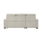 9816SN*2LCRL - (2)2-Piece Sectional with Left Chaise, Pull-out Bed and Hidden Storage