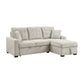 9816SN*2LLRC - (2)2-Piece Sectional with Right Chaise, Pull-out Bed and Hidden Storage