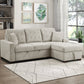 9816SN*2LLRC - (2)2-Piece Sectional with Right Chaise, Pull-out Bed and Hidden Storage