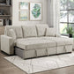 9816SN*2LLRC - (2)2-Piece Sectional with Right Chaise, Pull-out Bed and Hidden Storage