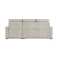 9816SN*2LLRC - (2)2-Piece Sectional with Right Chaise, Pull-out Bed and Hidden Storage
