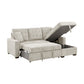 9816SN*2LLRC - (2)2-Piece Sectional with Right Chaise, Pull-out Bed and Hidden Storage