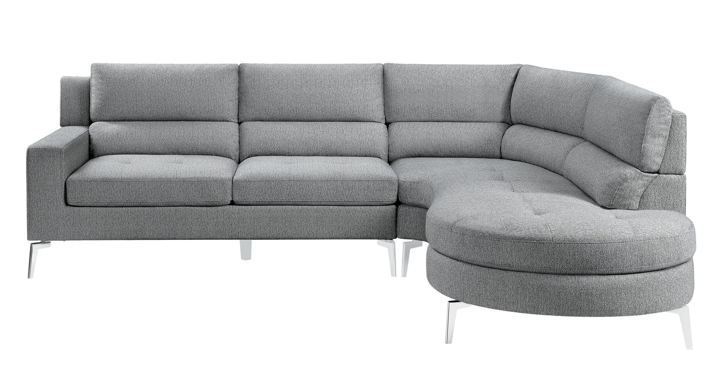 9879GY*SC - (2)2-Piece Sectional with Right Chaise