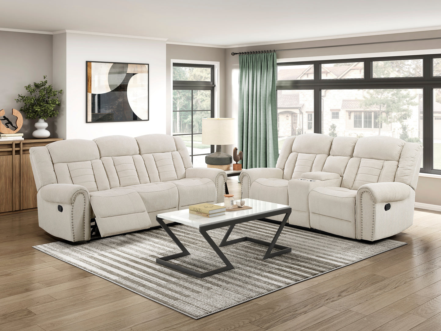 9901BE-3 - Double Reclining Sofa