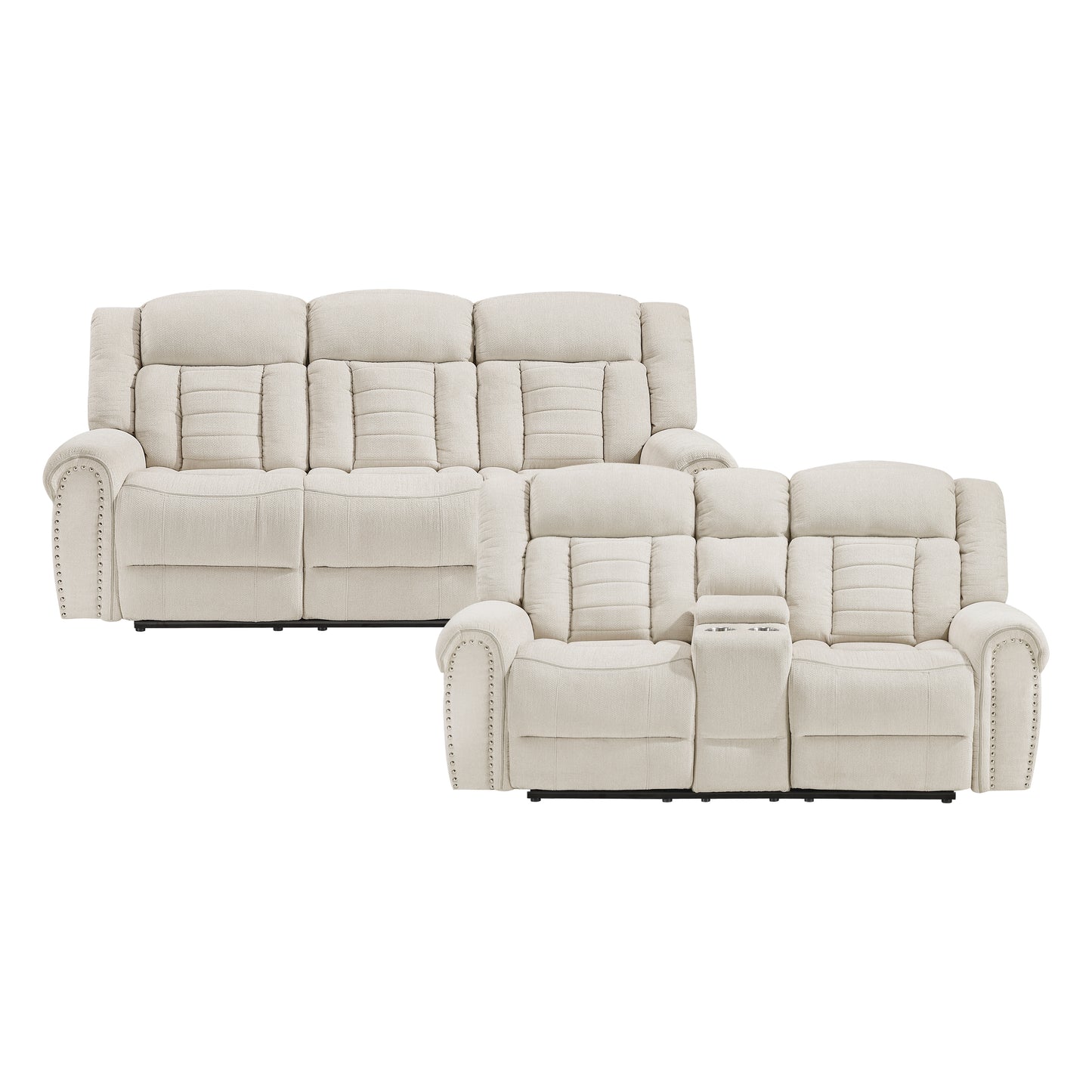 9901BE*2 - 2pc Set: Sofa, Love