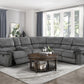 9913*32LCN2R - (3)3-Piece Reclining Sectional with Left Console