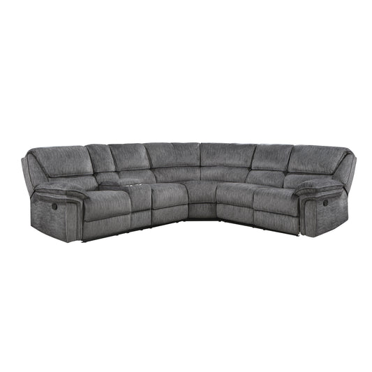 9913*32LCN2R - (3)3-Piece Reclining Sectional with Left Console