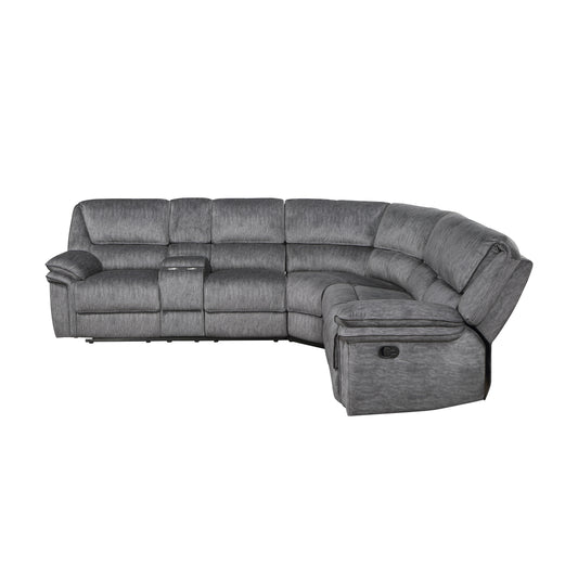 9913*32LCN2R - (3)3-Piece Reclining Sectional with Left Console