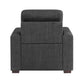 9916DG-1 - Chair with Pull-out Ottoman
