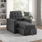 9916DG-1 - Chair with Pull-out Ottoman