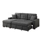 9916DG*2LCRL - (2)2-Piece Sectional with Pull-out Bed and Left Chaise with Hidden Storage