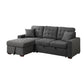 9916DG*2LCRL - (2)2-Piece Sectional with Pull-out Bed and Left Chaise with Hidden Storage