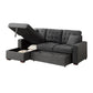 9916DG*2LCRL - (2)2-Piece Sectional with Pull-out Bed and Left Chaise with Hidden Storage