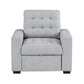 9916GY-1 - Chair with Pull-out Ottoman