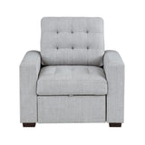 9916GY-1 - Chair with Pull-out Ottoman