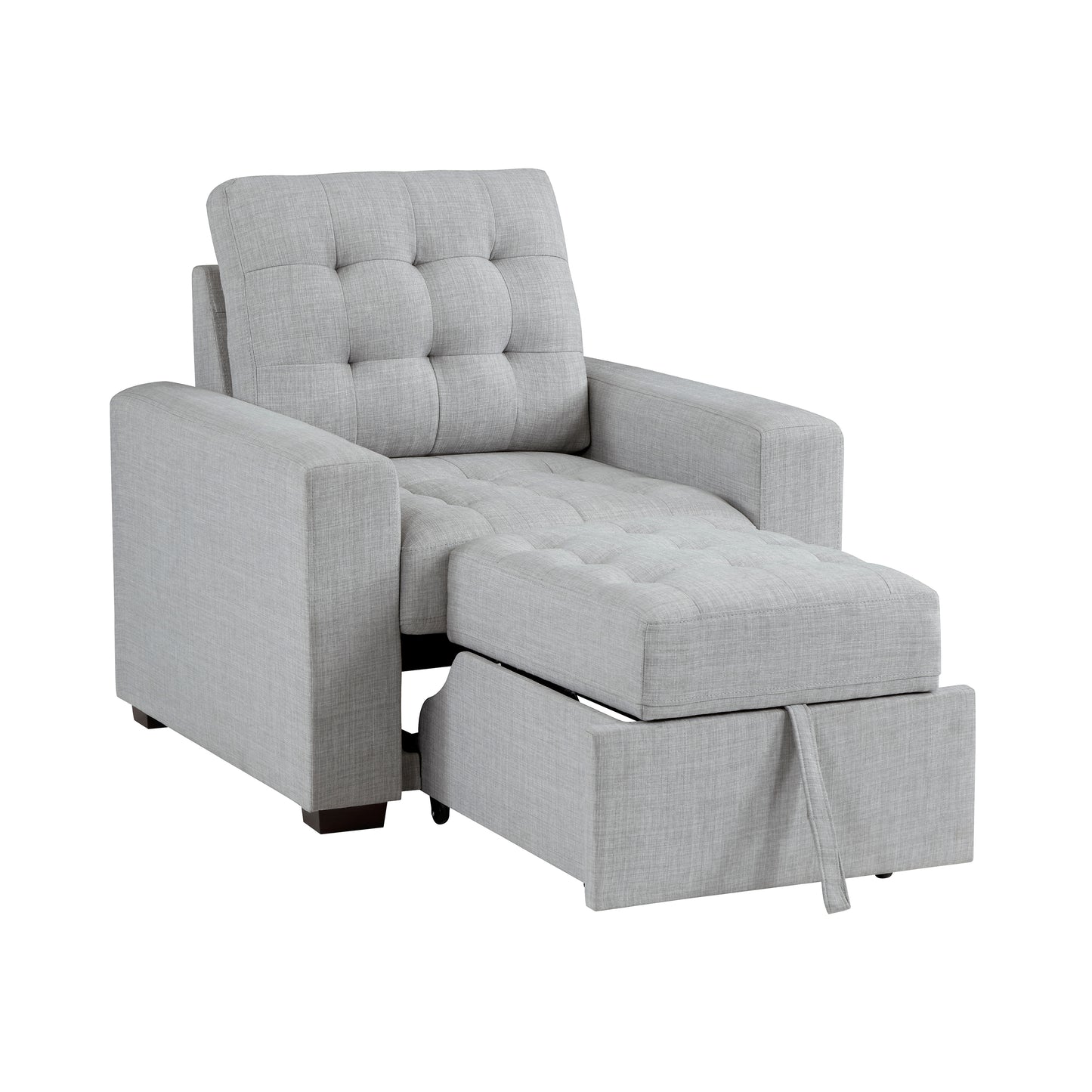 9916GY-1 - Chair with Pull-out Ottoman
