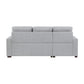9916GY*2LCRL - (2)2-Piece Sectional with Pull-out Bed and Left Chaise with Hidden Storage