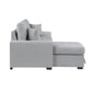 9916GY*2LCRL - (2)2-Piece Sectional with Pull-out Bed and Left Chaise with Hidden Storage