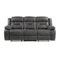 9989GY-3 - Double Reclining Sofa