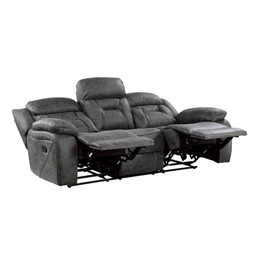 9989GY-3 - Double Reclining Sofa