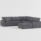 9546GY-2AC* - (2)Armless Love Seat