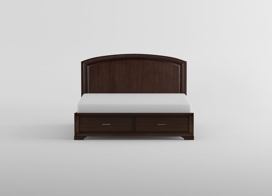 1520WHF-1* - (3) Full Platform Bed with Footboard Storage