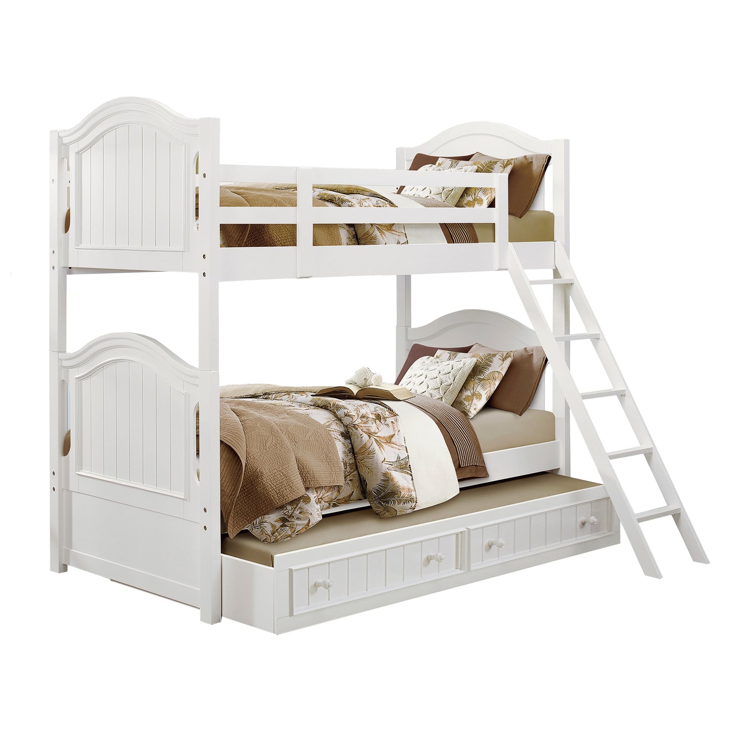 B1799-1*R - (4) Twin/Twin Bunk Bed with Twin Trundle